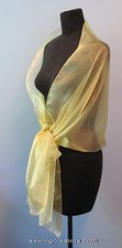 Sheer Gold Evening Wrap Bridal Shawl Formal Prom By SewingCreators