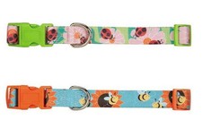 Zack  Zoey Flutter Bugs Nylon Dog Collar Collars Pet Lady Bug Bee Dogs Puppy