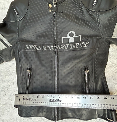 ICON アイコン/PURSUIT JACKET/パンチングレザージャケット Icon Motorsports Women's Large Pursuit Jacket Armored Leather
