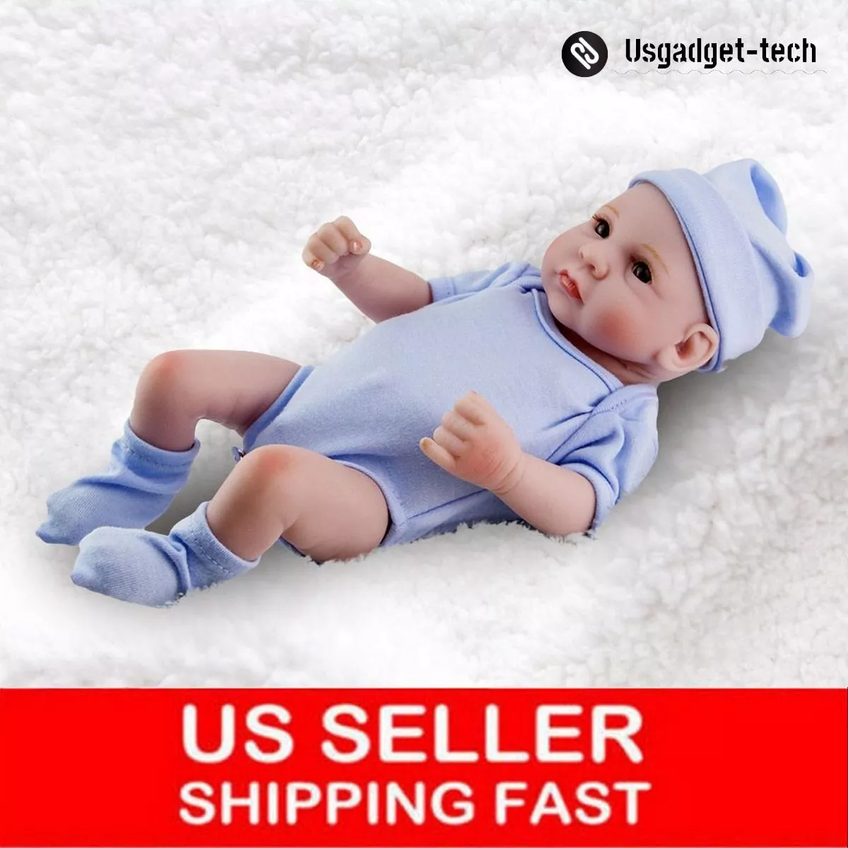 NPK Newborn Reborn Baby Dolls Silicone Cute Soft Babies Doll