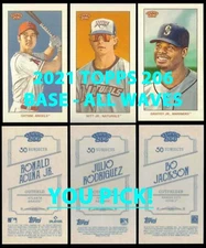 2021 Topps 206/T-206 BASE Wave #1-10 YOUR CHOICE $2 or 2 Card Minimum YOU PICK!