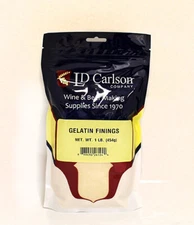 GELATIN POWDER FINING 1LB 100 Bloom Type B Positive Charge Clarify Beer / Wine