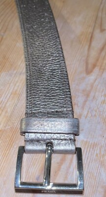 Prada Brown / Bronze Leather Belt, Women display picture 1