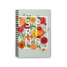 Spiral Notebook - Ruled Line Spring Theme