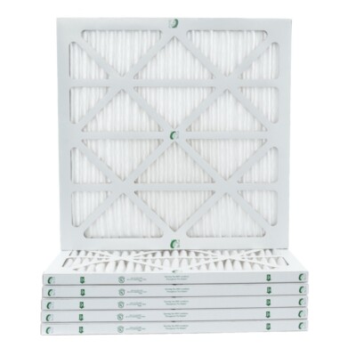 1'' Inch Glasfloss ZL MERV 10 Pleated Air Filters for AC & Furnace.  6 Pack