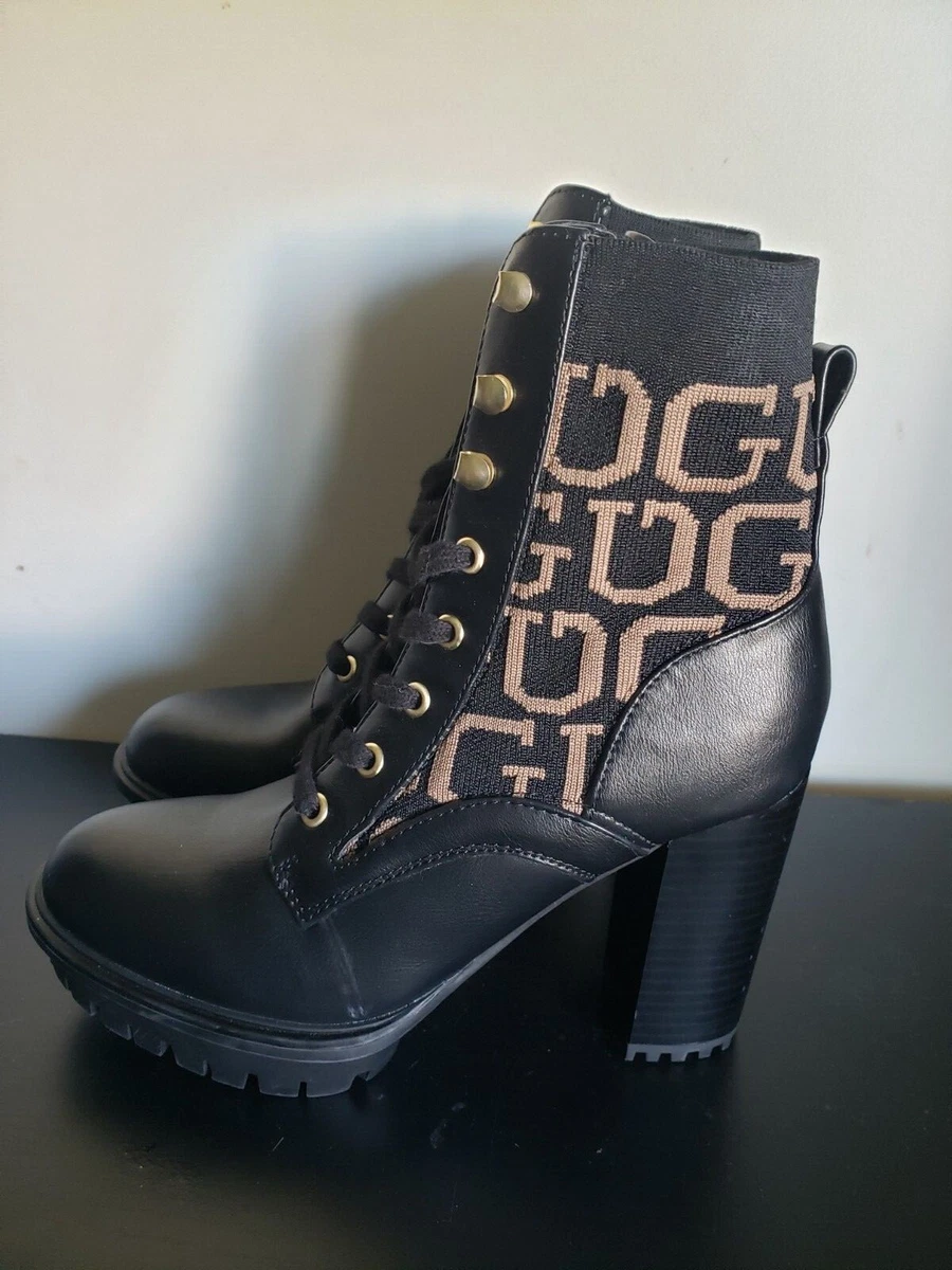 Guess heel best sale boots