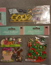 BRAND NEW HARD TO FIND JOLEE'S BOUTIQUE 3 PACK DIMENSIONAL STICKERS
