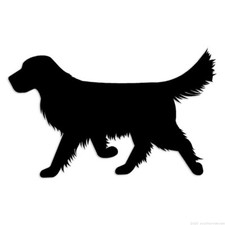 Retriever Dog - Decal Sticker - Multiple Colors  Sizes - ebn6577