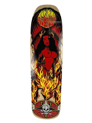 Benson RED Devil Woman Pro Deck Death Skateboards Shovel POOL Shape 9 "