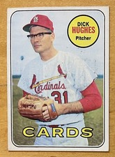 Dick Hughes 1969 Topps Baseball #39 St. Louis Cardinals EX-NM
