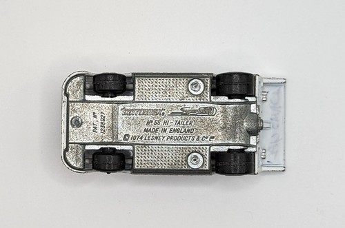 Vintage Matchbox Lesney Superfast #56 Hi-Tailer Race Car White 1974 - Picture 7 of 7