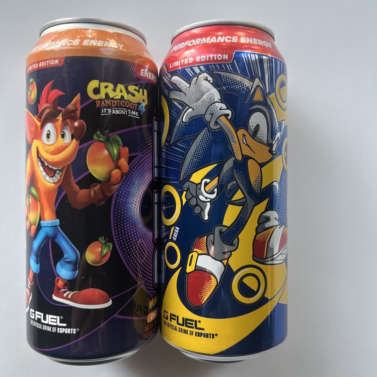 Sonic The Hedgehog/ Crash Bandicoot Limited Edition G-Fuel ESPORTS