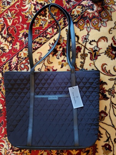 Vera Bradley Small Trimmed Vera Tote in Black Cotton - NWT - 50% Off MSRP $ 129