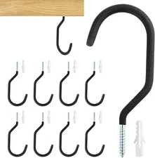 Bike Hooks for Garage Wall 4 or 10 Pack Heavy Duty Bicycle Hangers for Hanging