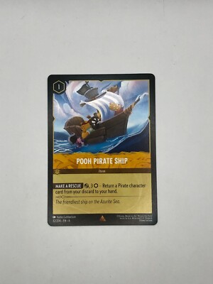 Disney Lorcana Azurite Sea Pooh Pirate Ship 32/204 Non Foil