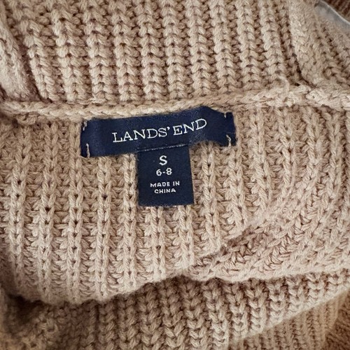 LANDS' END Rib Sleeveless Turtleneck Sweater, Size S - Picture 6 of 7