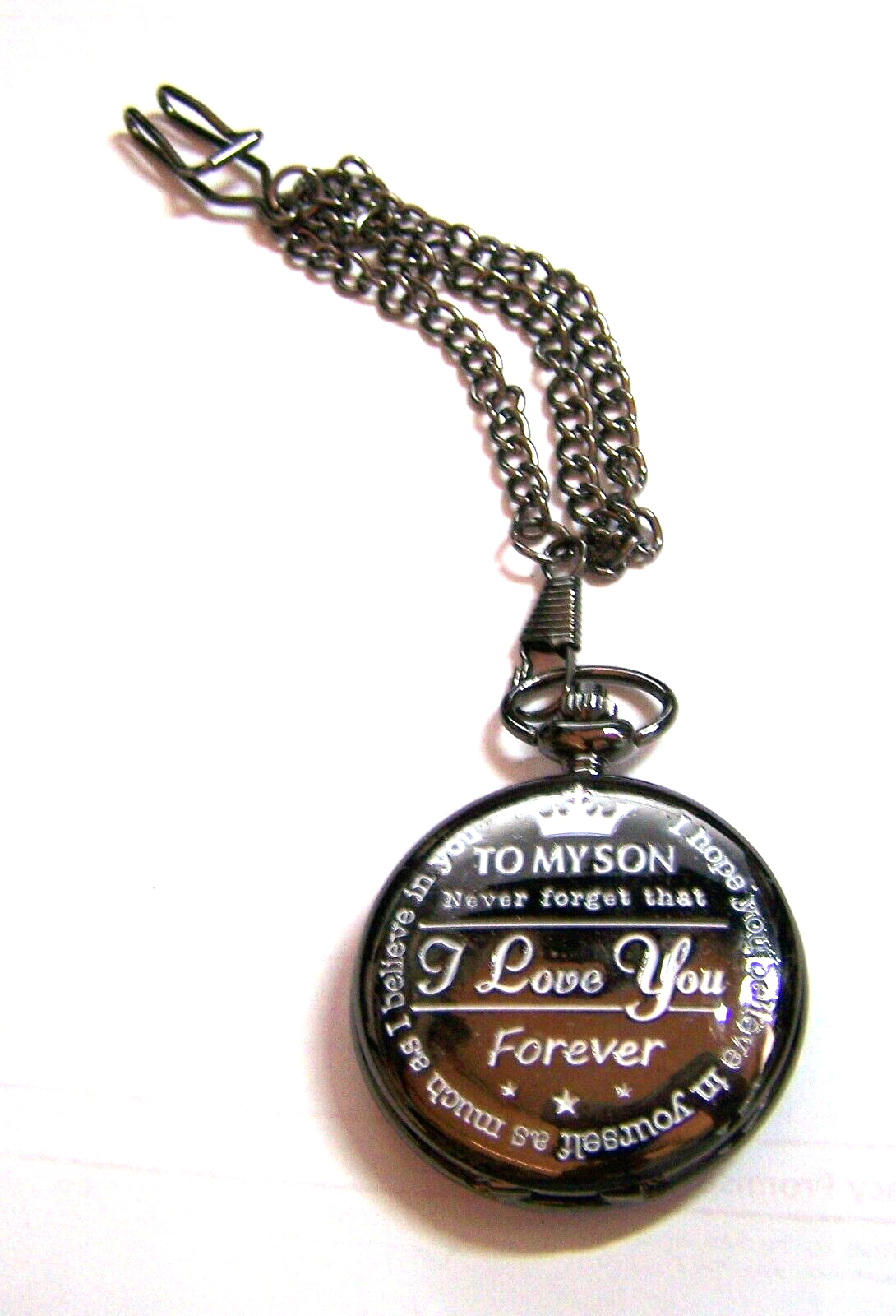A Lovely Engraved Pocket Watch To My Son I Love You Forever in