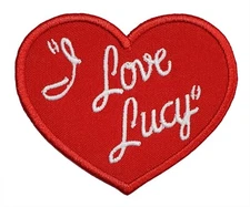 I Love Lucy Embroidered Iron On Patch Hook & Loop or Iron On Ricky Ricardo Ethel