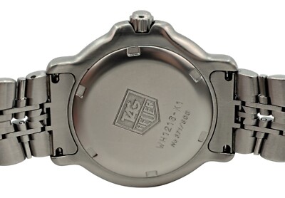 Vintage Midsize Tag Heuer 35mm 6000 Series LE Black Dial Watch