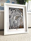 Thai Angry Gorilla Poster Merch Thailand Chimpanzee Artist Home Decor 28.5x42cm