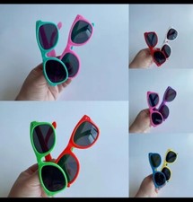Flexible Polarized Kids Sunglasses Child  Toddler Sun Glasses for Girls Boy -2ea