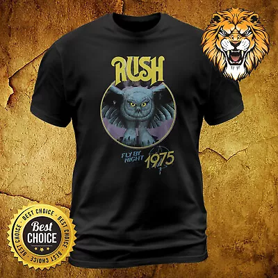 GILDAN Rush T-Shirt Cool Vintage Band Shirts Fly By Night Owl Shirt S-3XL 2A5263