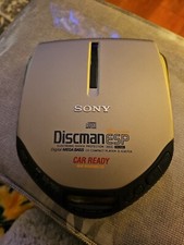 Genuine Vintage SONY D-E307CK Discman Portable CD Player Walkman Silver/Black