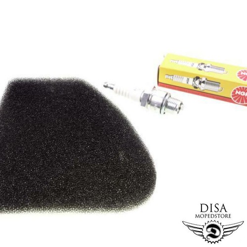 Luftfilter + Zündkerze BR7HS Für Peugeot Speedfight 50er Roller