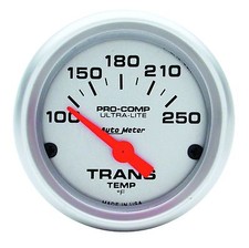 Auto Meter Ultra Lite Pro Comp Electric Trans Temp Gauge 100-250 Deg F 2-116