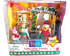 Holiday Edition 1999 Pooh's Friendly Places Collectible Friends Mattel 25496 New