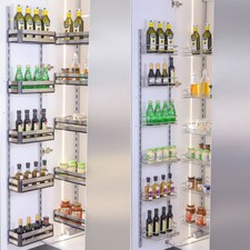 Blind Corner Pull Out Larder Kitchen Pantry Cupboard Cabinet Storage Organiser