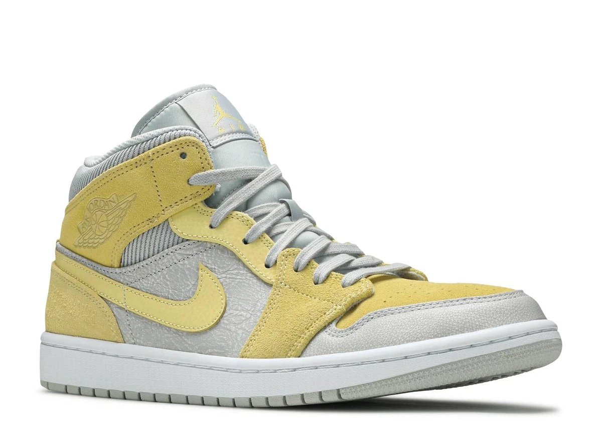 Grey and yellow jordan 1 discount