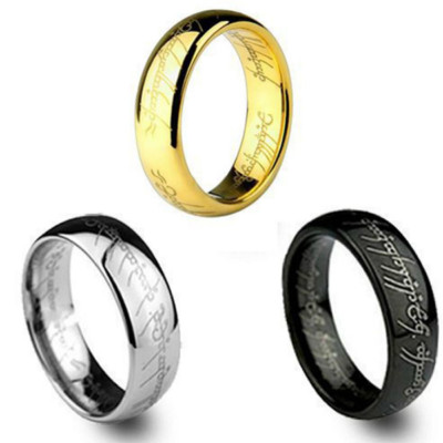 Anello HOBBIT Acciaio collezione SIGNORE degli ANELLI oro argento