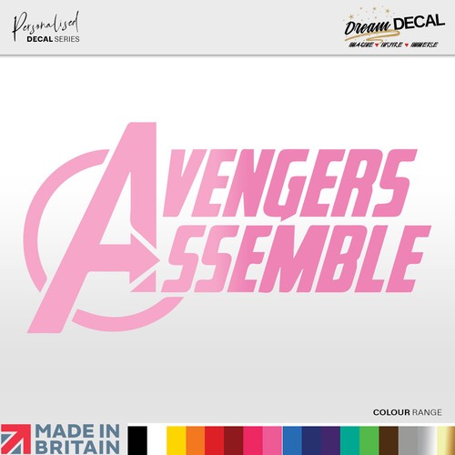 AVENGERS Wall Art Decal Sticker Vinyl SUOERHERO Kids Boys Girls - Picture 6 of 21