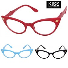 CLASSIC VINTAGE RETRO CAT EYE Style Clear Lens EYE GLASSES Small Frame 5 Colors