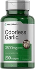Odorless Garlic Pills 3600 mg | 200 Softgels | Ultra Potent | by Horbaach