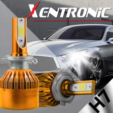 2 x H7 High Power LED Headlight Bulbs iSincer 6500K Car Single Beam CH