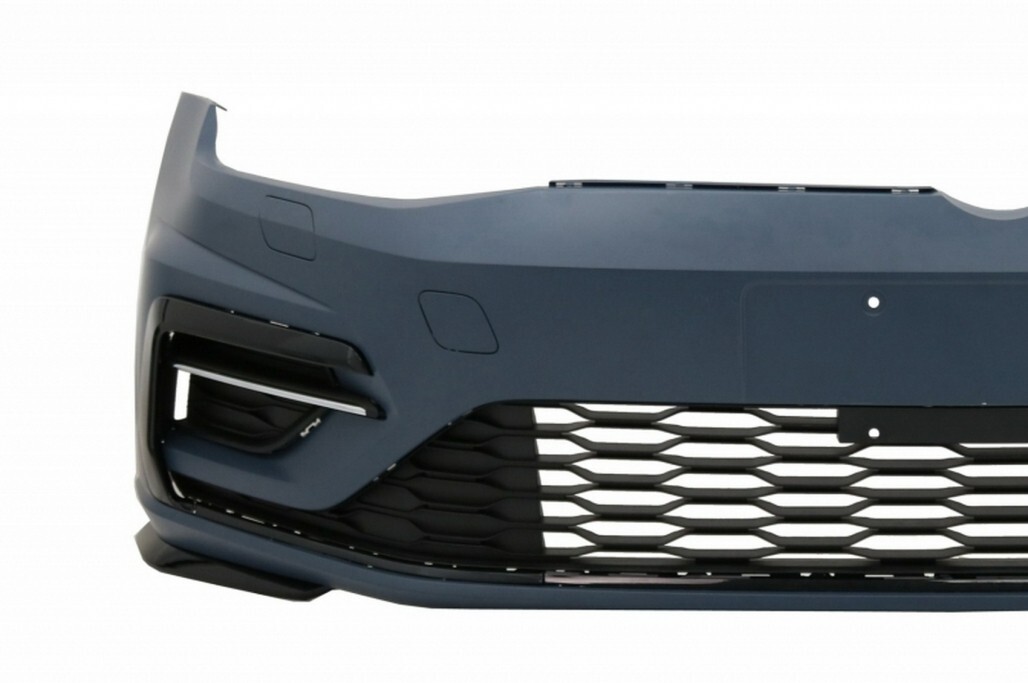 Spoiler Laterali Per Golf 7.5 2018-2020 | Paraurti Anteriore, Nero, In Plastica, Adesivo