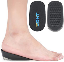'S Height Increase Insoles - Gel Shoe Heel Lift Inserts Pads, Achilles Tendon