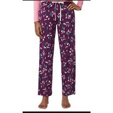 Brand New Hue Women's Size XL Pickled Beet Purple Christmas Holiday Pajama Pants