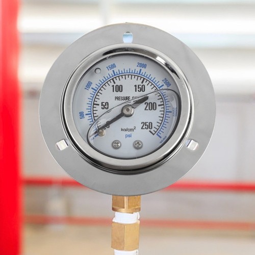 14PT Axial Edge Pressure Gauge Oil Type 0 to 250KG Stainless Steel Shell - Bild 13 von 24