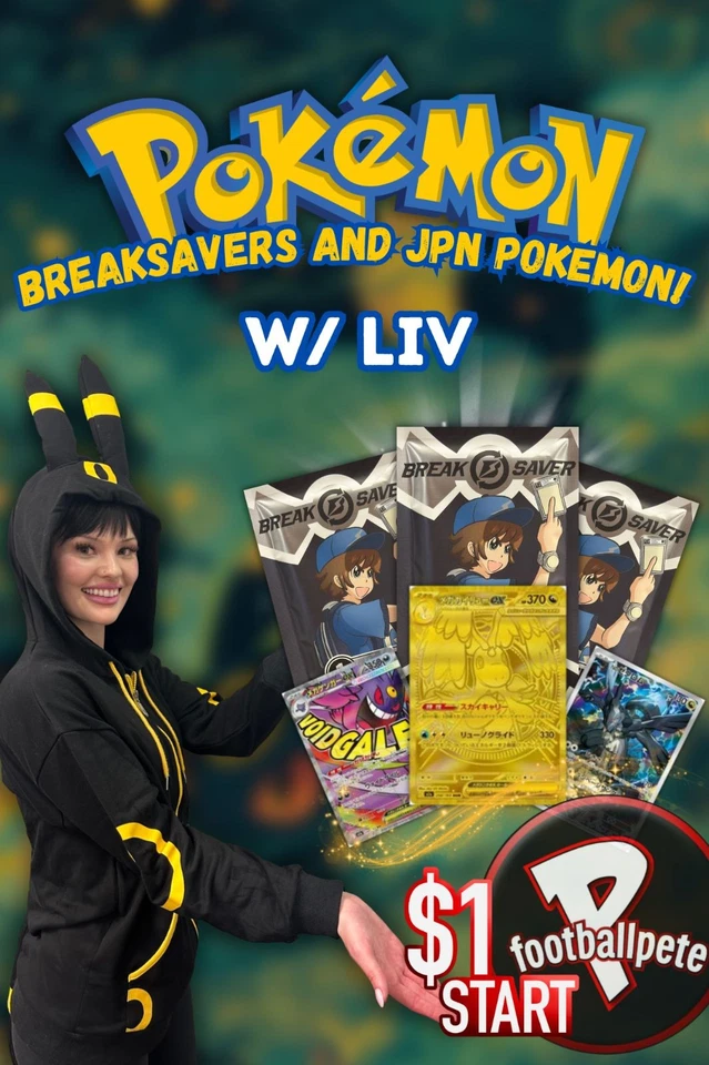 🏯$1 START JAPANESE POKEMON + BREAKSAVERS!🏯W/LIV