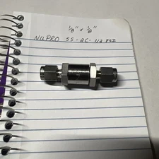 Nupro Swagelok SS-2C-1/3 PSI Check Valve 1/8” Stainless