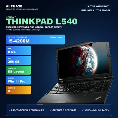 Lenovo ThinkPad L540 · i5-4200M · 8GB · 256GB