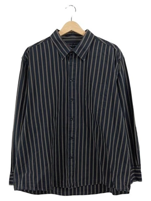 Rick Armand Chemise Homme Noir Rayé Business Coton (EU 52, INT XL) - Photo 1/4