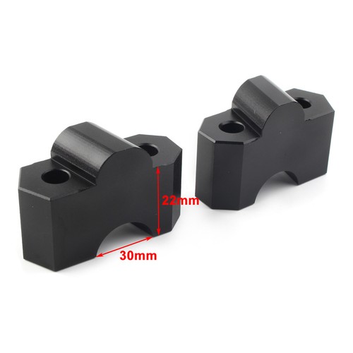 Abrazadera elevadora de manillar para Kawasaki Z750 2004-2011 Z1000 2003-2016 motor negro EE. UU. - Imagen 9 de 9