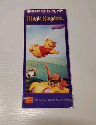 Magic Kingdom Guidemap 1999 *VINTAGE* 
