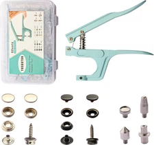 Heavy Duty Snap Fastener Tool Kit， 60 Pcs Canvas Snap Kit,Snap Fasteners Kit 15M