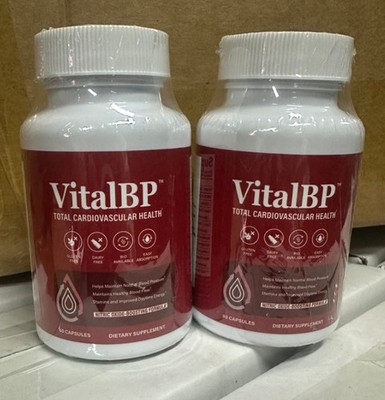 2PC Vital BP Blood Pressure Support Supplement Cardiovascular Health 60 softgels