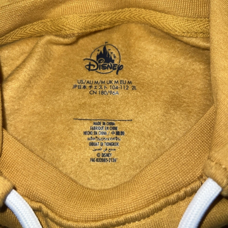 Walt Disney World 50th Anniversary Mickey Mouse Pullover Hoodie Mustard Size M - Image 3 of 4